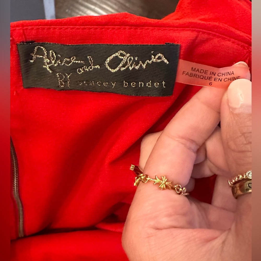 Alice & Olivia Red Ruffle Maxi - WORN ONCE!! - Picture 3 of 6